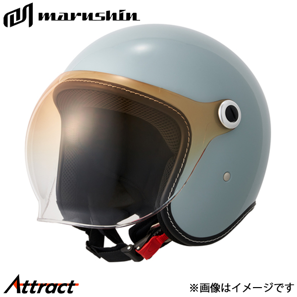 マルシン バイク用 クラシックブルー フリーサイズ(57〜60cm未満) マルシン工業 MCH4 バブルライダーメン ジェットヘルメット クラシック