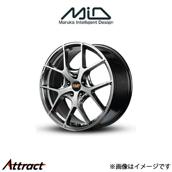 MID RMP 025F アルミホイール 1本 クラウン 220系(17×7J 5-114.3 INSET40 ハイパーメタルコート/ブラッシュドフィニッシュ)