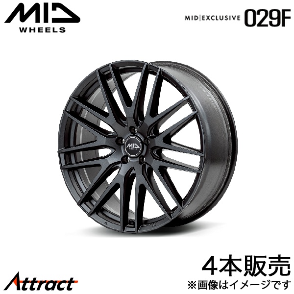 MID エクスクルーシブ 029F C-HR ZYX10/NGX50 アルミホイール 4本(18×7J 5-114.3 +48 セミグロスガンメタ)マルカ EXCLUSIVE 029F