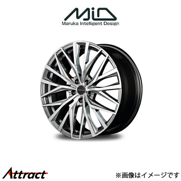 MID ヴァーテックワン アルバトロス アルミホイール 4本 ステージア 35系(18×7J 5-114.3 INSET48 シルバー)VERTEC ONE ALBATROSS