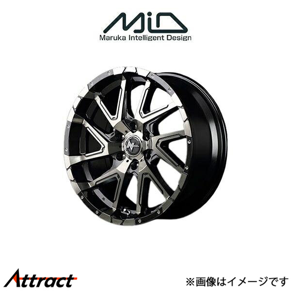 MID ナイトロパワー デリンジャー アルミホイール 4本 ハイエース/レジアスエース 200系(16×6.5J 6-139.7 INSET38 ブラックメタリック)