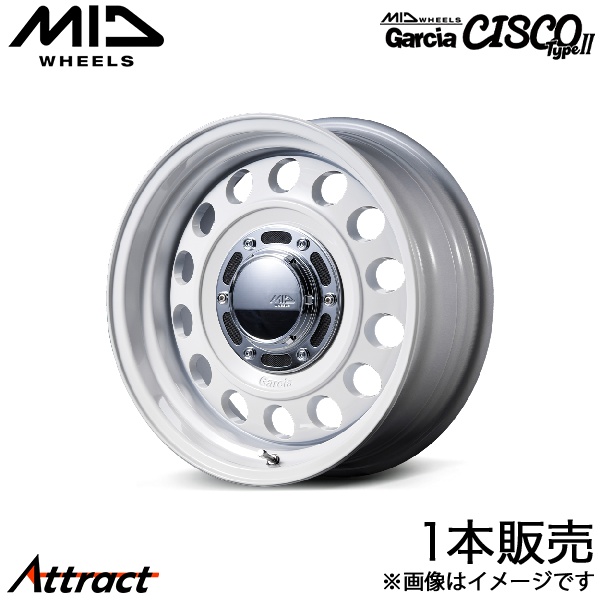 MID ガルシアシスコ TypeII サクラ B6AW アルミホイール 1本(14×4.5J 4-100