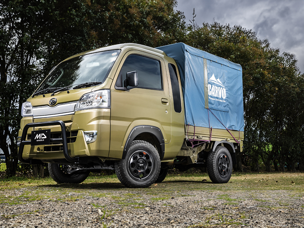 MID ガルシアパーム8 ハイエース 200系 アルミホイール 1本(16×6.5J 6-139.7 +38 セミグロスブラック)マルカ Garcia Palm8の画像