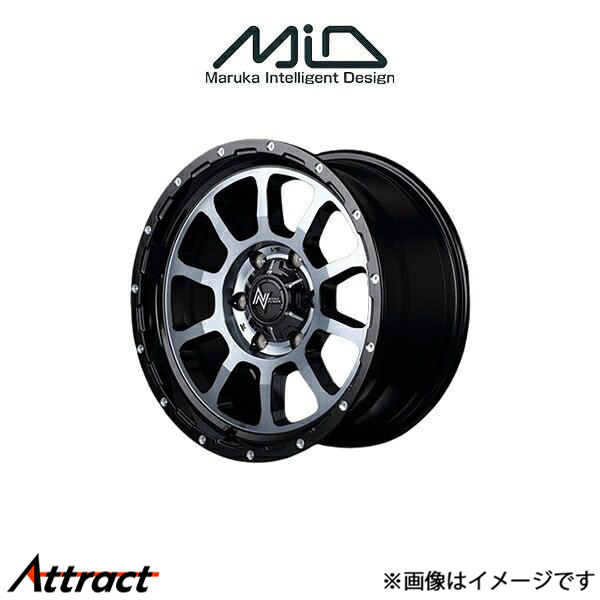 MID ナイトロパワー M10パーシング アルミホイール 4本 ハイエース/レジアスエース 200系(16×6.5J 6-139.7 INSET38 ブラック)NITRO POWER