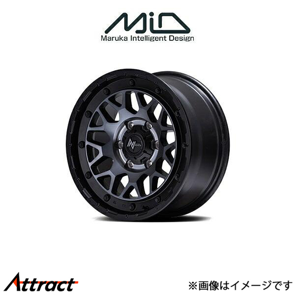 MID ナイトロパワー M29スティンガー アルミホイール 4本 トッポ H82A(15×5J 4-100 INSET48 セミグロスブラッククリア)NITRO POWER