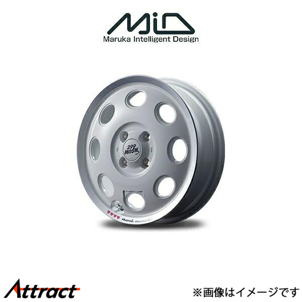 MID 299モッシュ マネキ アルミホイール 4本 N-BOX JF3/JF4(15×4.5J 4-100 INSET45 Shiro)299MOSH MANEKI