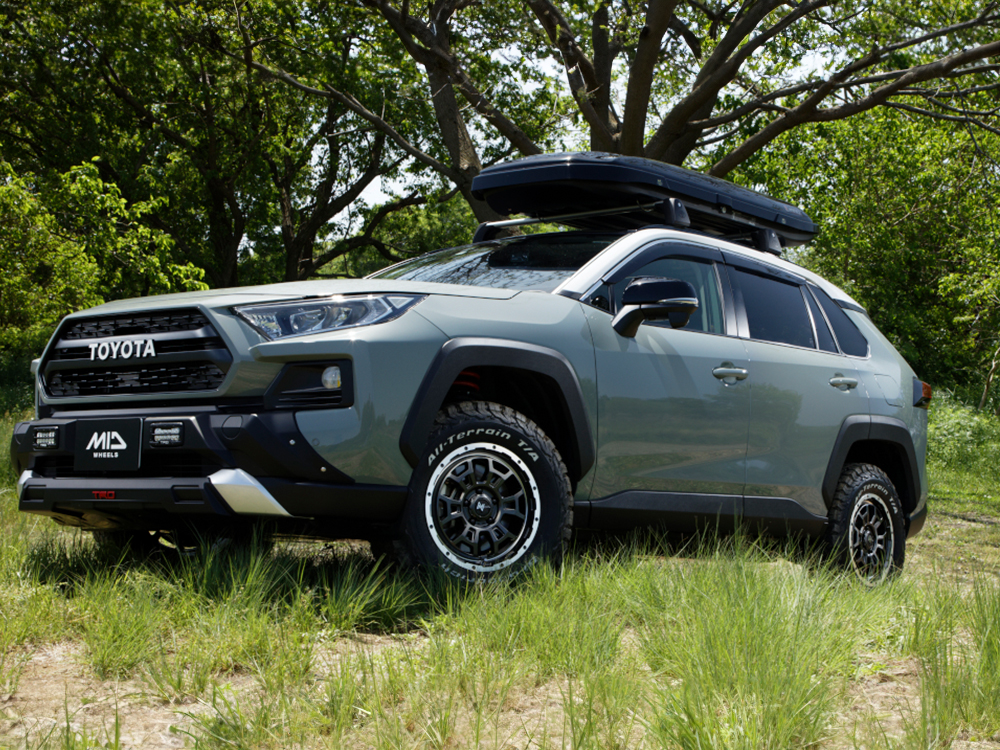 MID ナイトロパワーH6スラッグ ロッキー A200S/A201S/A210S アルミホイール 4本(16×6J 4-100 +40 セミグロスブラック)NITRO POWER H6 SLUGの画像