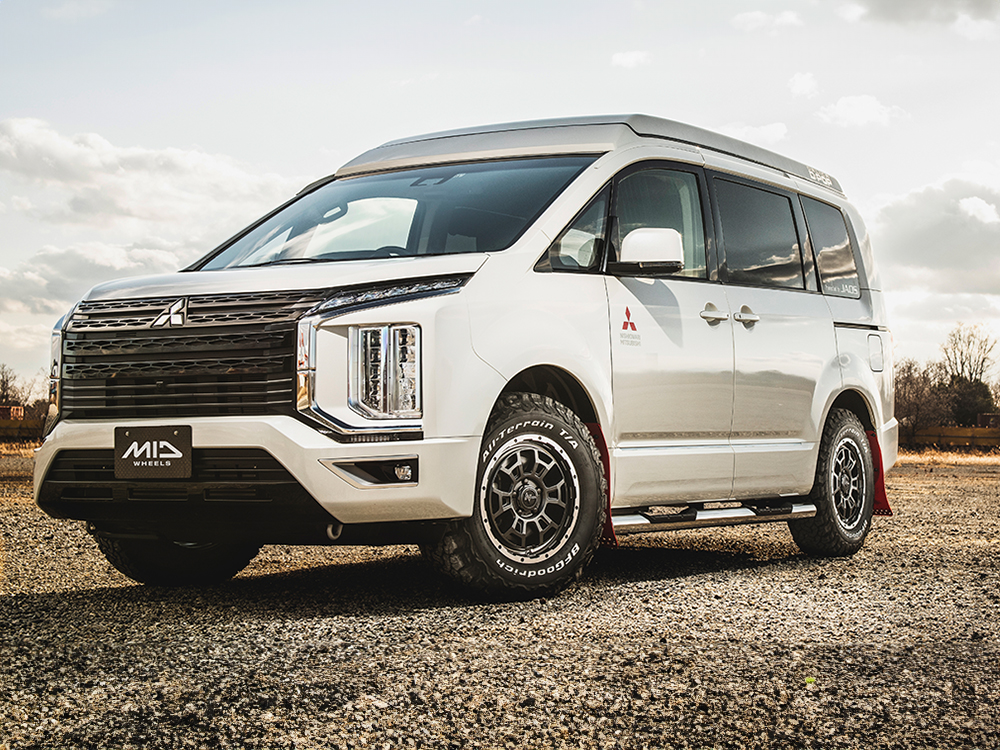 MID ナイトロパワーH6スラッグ ロッキー A200S/A201S/A210S アルミホイール 4本(16×6J 4-100 +40 セミグロスブラック)NITRO POWER H6 SLUGの画像
