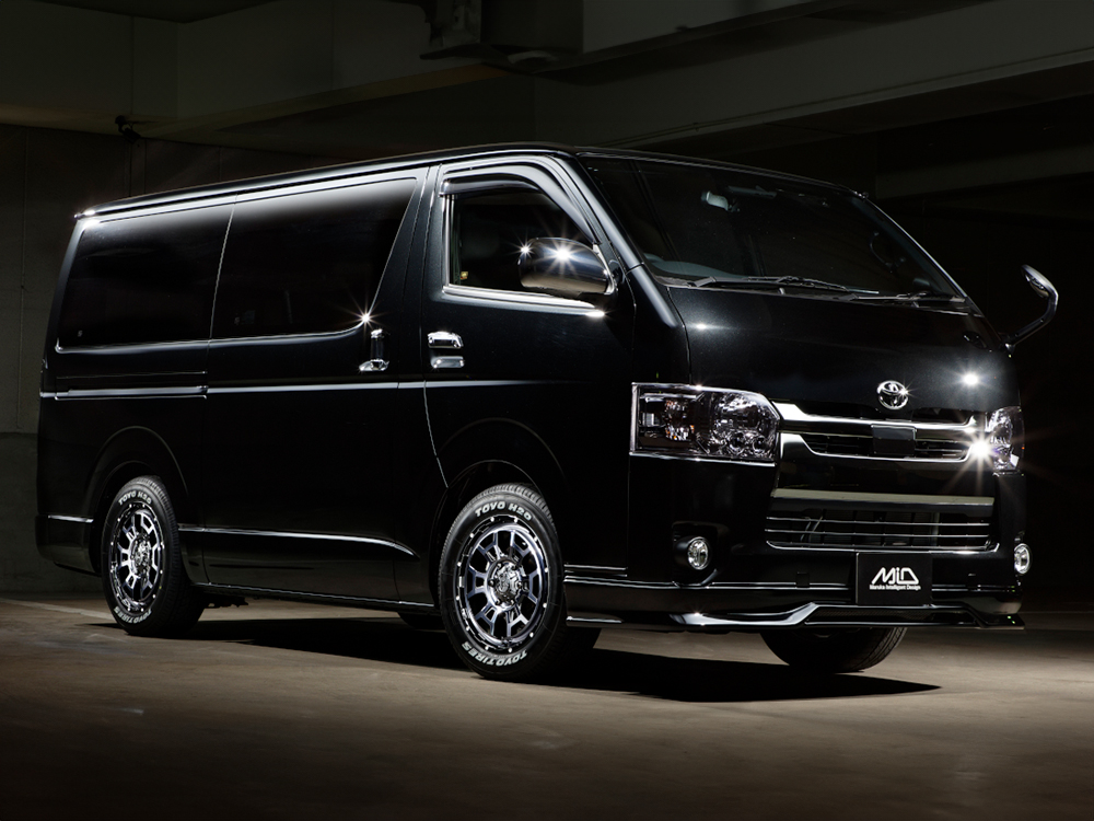 MID ナイトロパワーH6スラッグ ロッキー A200S/A201S/A210S アルミホイール 4本(16×6J 4-100 +40 セミグロスブラック)NITRO POWER H6 SLUGの画像