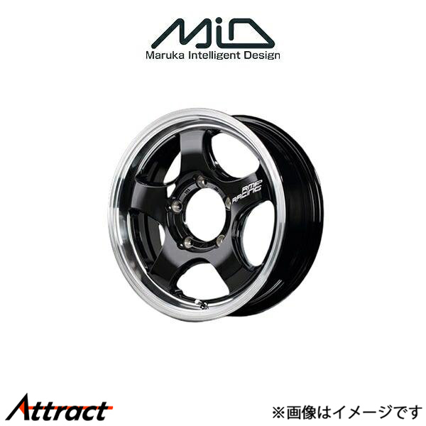 MID RMPレーシング R05HC アルミホイール 4本 ジムニー 64系(16×5.5J 5-139.7 INSET20 ブラック/リムポリッシュ)RMP RACING R05HC | マルカサービス