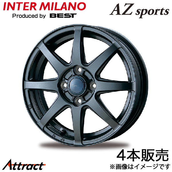 INTER MILANO AZ SPORT インターミラノ 社外ホイール 16インチ 4本 6.5J5HPCD114.3+38 デリカD:5 アルファード等　(VHJ125) クレジットカード QR決済可能 INTER MILANO AZ SPORT インターミラノ 社外ホイール 16インチ 4本 6.5