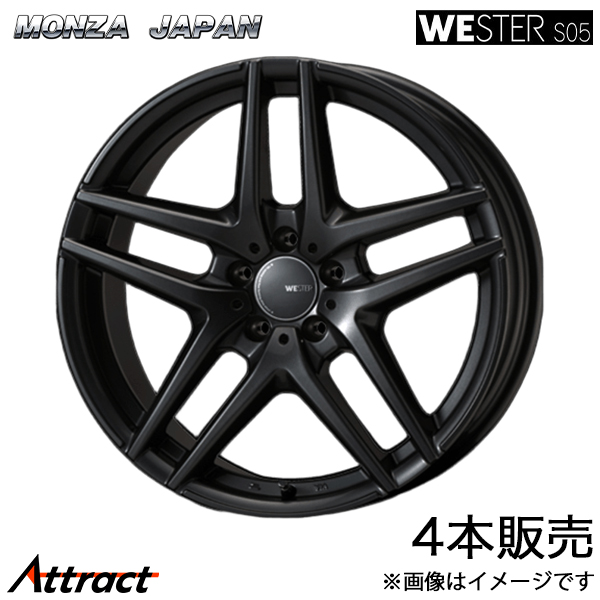 メルセデスベンツ専用★WESTER S05　7.5J-17 5H-112　＋47　塩水腐食防止加工済　ブレ曲がり無し　検品済み　モンツァジャパン KAZERA（カゼラ） モンツァジャパン ウェスターS05 カントリーマン(U25
