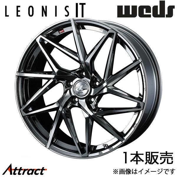 レオニスIT セレナ C28 19インチ アルミホイール 1本 ブラックメタルコート/ミラーカット 0040618 WEDS LEONIS IT | WEDS