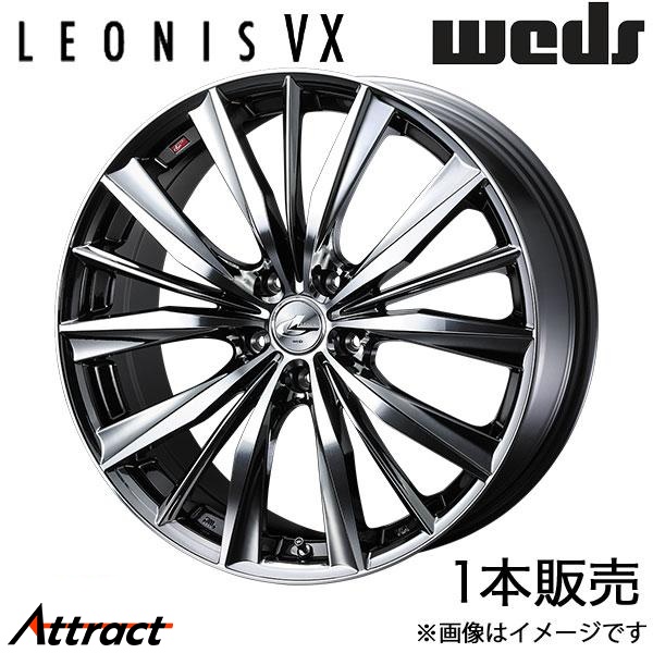レオニスVX アウトランダー CW系 19インチ アルミホイール 1本 ブラックメタルコート/ミラーカット 0033287 WEDS LEONIS VX