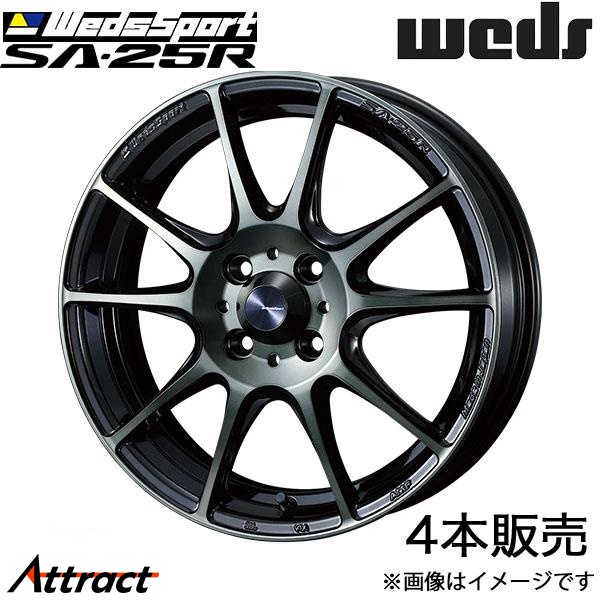 ウェッズスポーツ SA25R N BOX/N BOX+/N BOXSlash JF1/JF2 15インチ アルミホイール 4本 ウォースブラッククリア 0073683 WEDS WedsSport