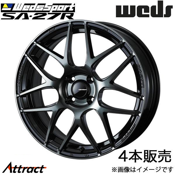 ウェッズスポーツ SA27R キャロル/キャロルエコ HB25S/HB35S 15インチ アルミホイール 4本 ウォースブラッククリア 0074157 WEDS WedsSport