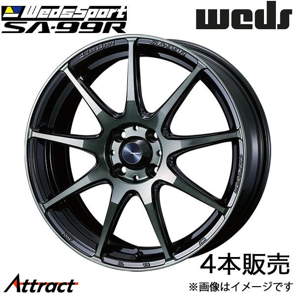 ウェッズスポーツ SA99R ステラ LA150系 15インチ アルミホイール 4本 ウォースブラッククリア 0073860 WEDS WedsSport SA99R