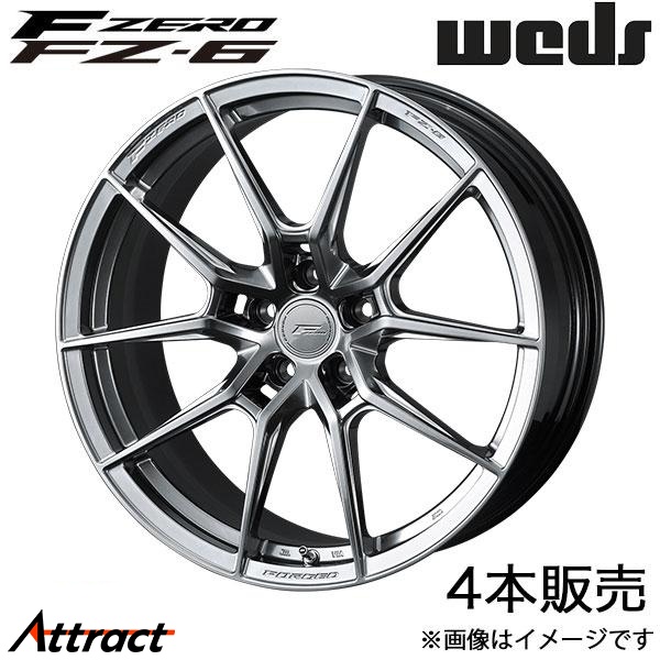 エフゼロ FZ-6 ハリアー 60系 18インチ アルミホイール 4本 ダイヤモンドブラック 0041868 WEDS F-ZERO FZ-6