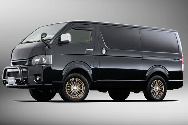ウェッズアドベンチャー マッコイズRV-5 ハイエースバン 200系 17インチ アルミホイール 4本 ブラックミーリング 0040985 WEDS McCOYS RV-5の画像
