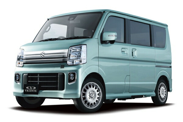 ヴィセンテ04 EV スクラムワゴン DG17W 14インチ アルミホイール 1本 ブラック&レッドライン 0035664 WEDS STYLISH WHEELS VICENTE-04 EV | WEDS | 01