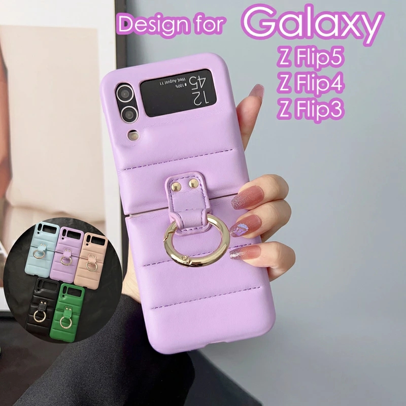 即日発送】Galaxy Z Flip6 / Flip5 Flip4 ケース｜ダウンジャケット風
