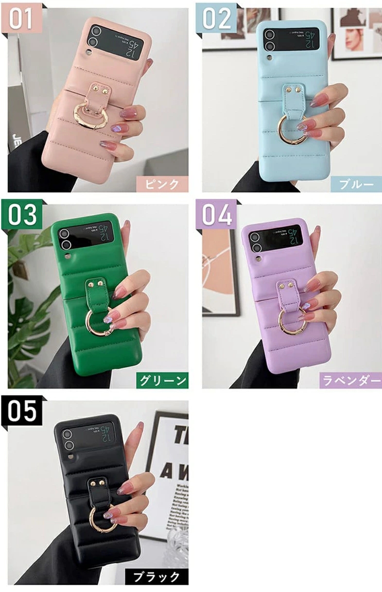 即日発送】Galaxy Z Flip6 / Flip5 Flip4 ケース｜ダウンジャケット風