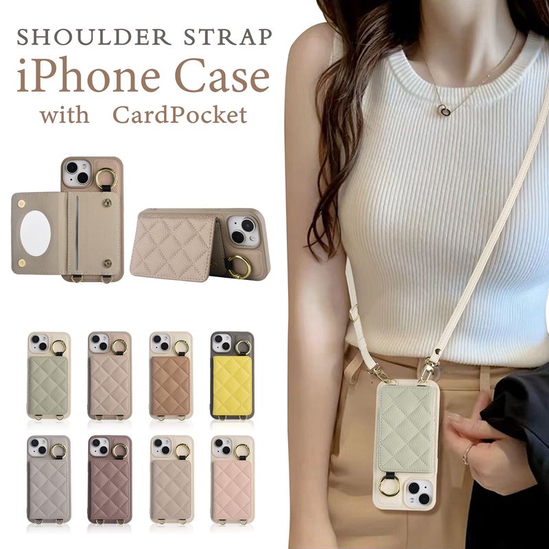 送関込【Harper & Blake】カード収納ミラー付スマホケース /豹 送関込【Harper & Blake】カード収納ミラー付スマホケース /豹