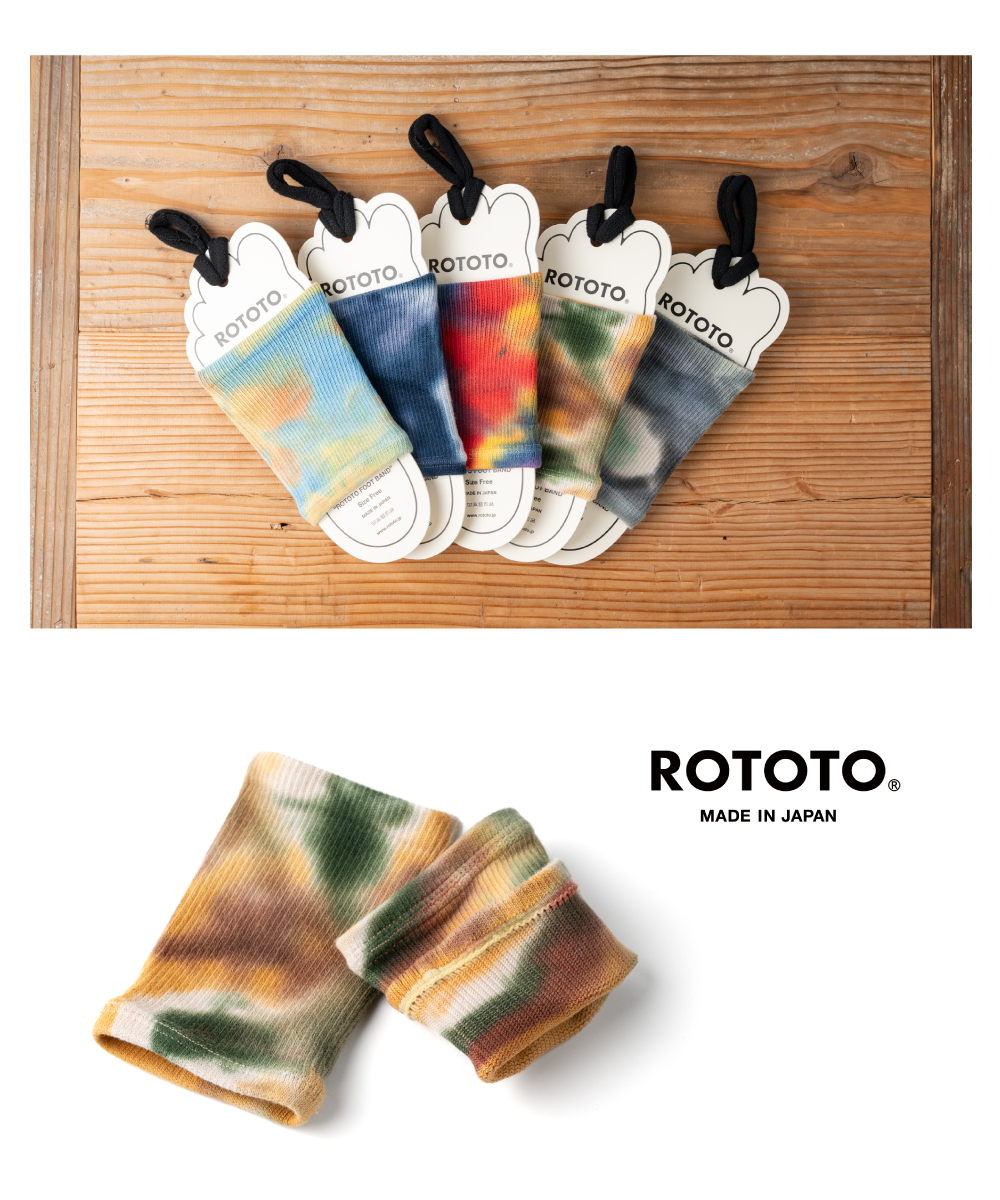 ROTOTO靴下フットバンドタイダイ染め