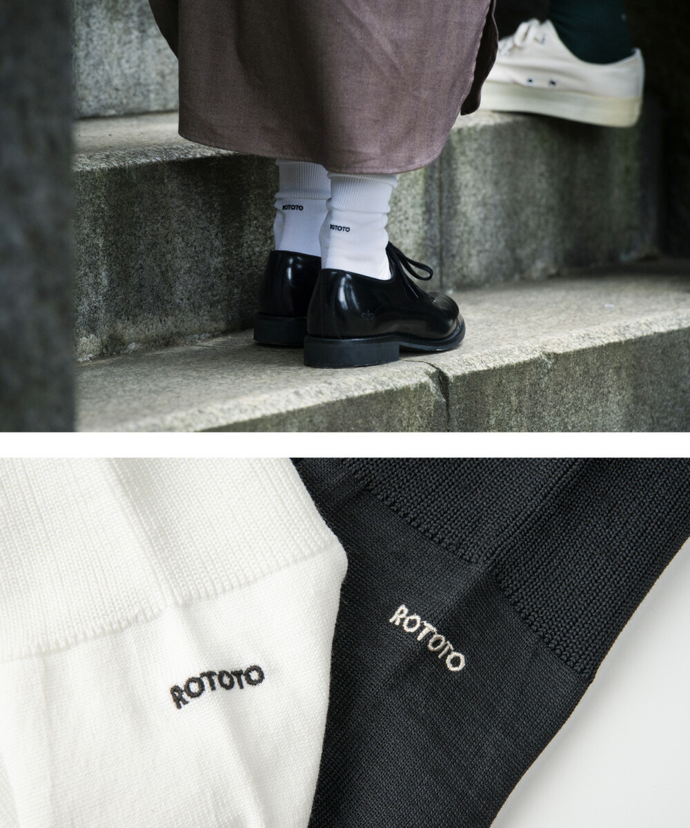 ROTOTO ロトト ソックス 靴下 オーガニックコットン＆リサイクル