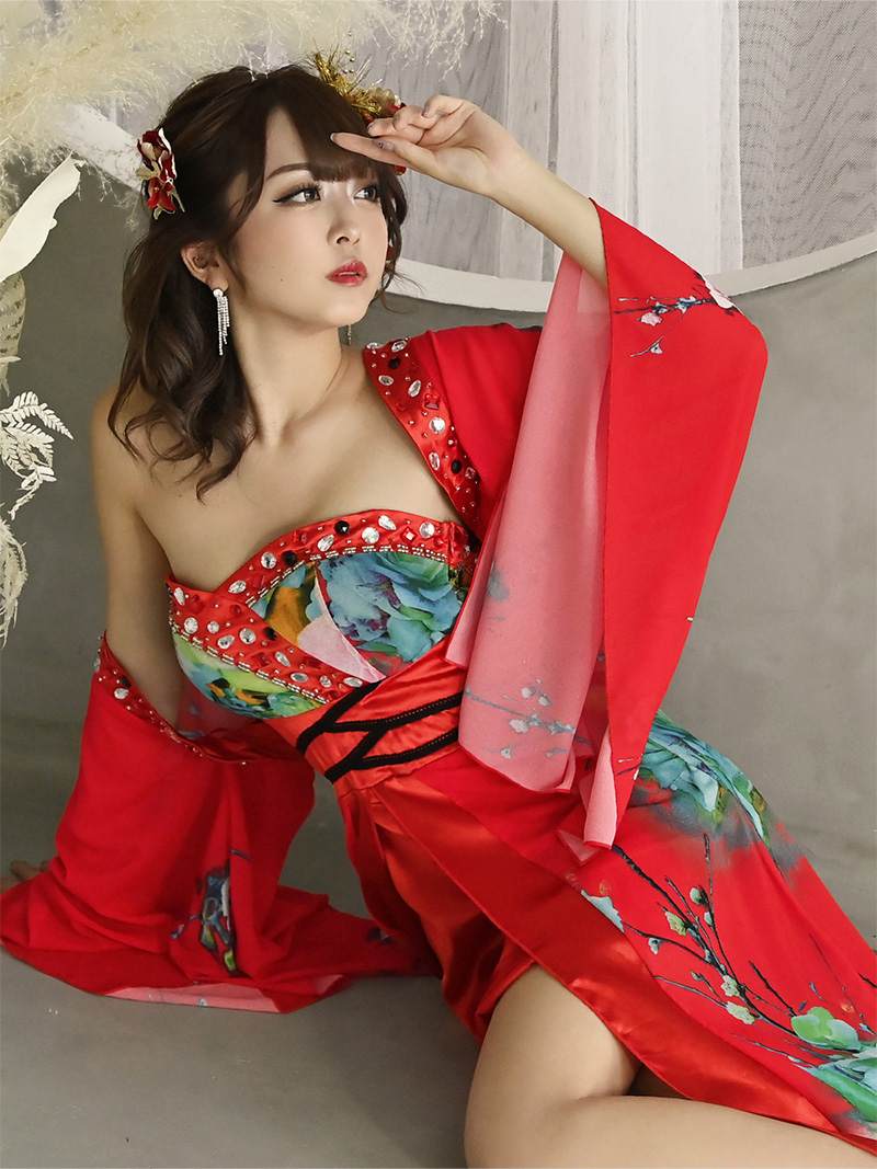 花魁 和柄ドレス 花魁ドレス 着物ドレス 和柄 花魁コスプレ コンパニオン 衣装 キャバドレス キャバ ドレス セクシー ロング 振袖 派手 着物  流遊 エロ セクシー おいらん 人気 イベント 着物風 キャバクラ コスプレ ゴージャス 和風 和 あす楽 送料無料 | Rselect