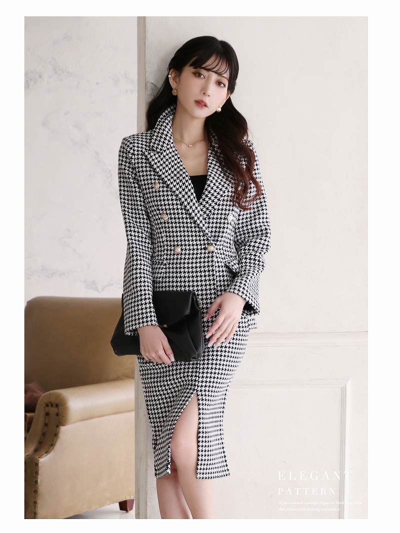 キャバスーツ Belsia.LUX  スーツ フォーマル ツイード チェック 七五三 キャバ スーツ キャバスーツ レディース Belsia キャバ スーツ キャバスーツ レディース セットアップ 卒園式