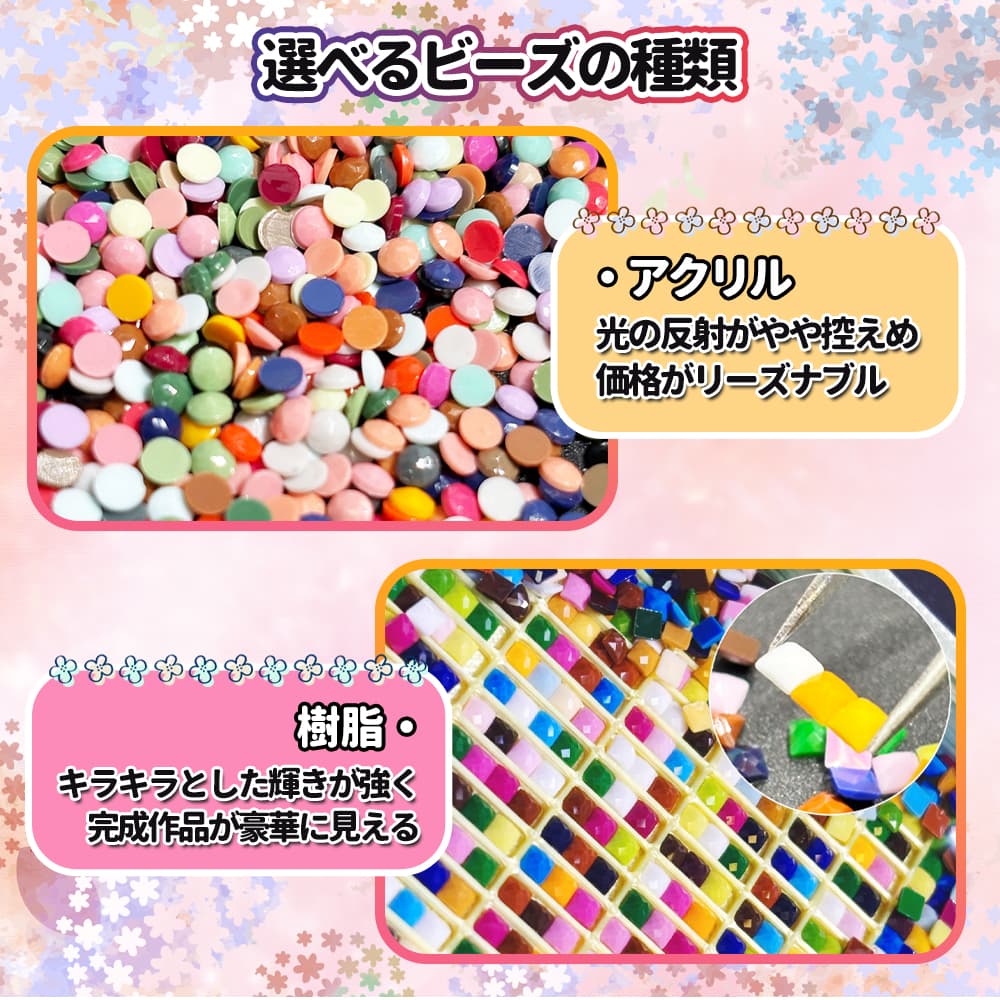 手芸時間 ＜国内生産＞ ダイヤモンドアート オーダーメイド 日本製