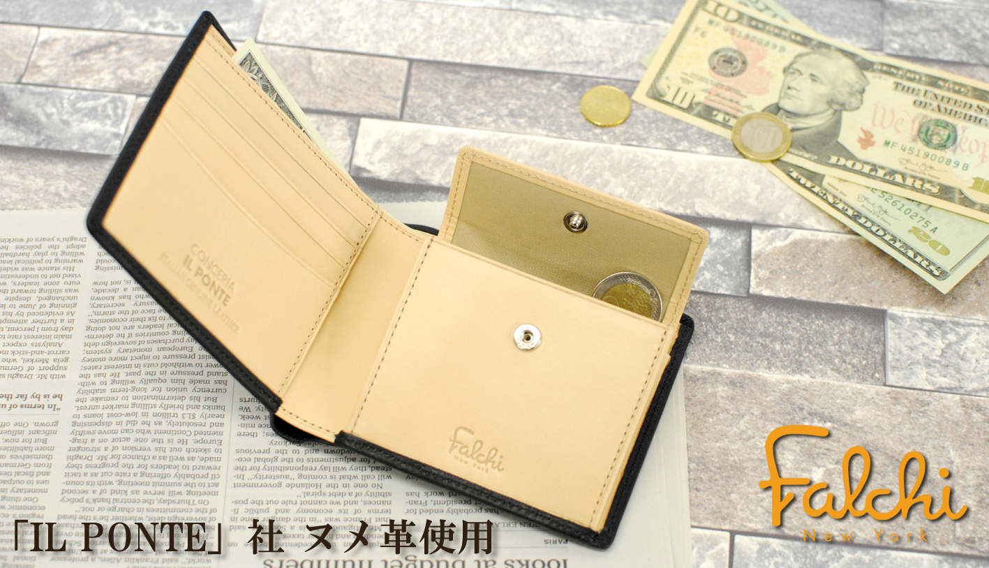 Falchi New York（ファルチニューヨーク） 財布 メンズ 牛革 本革 革 