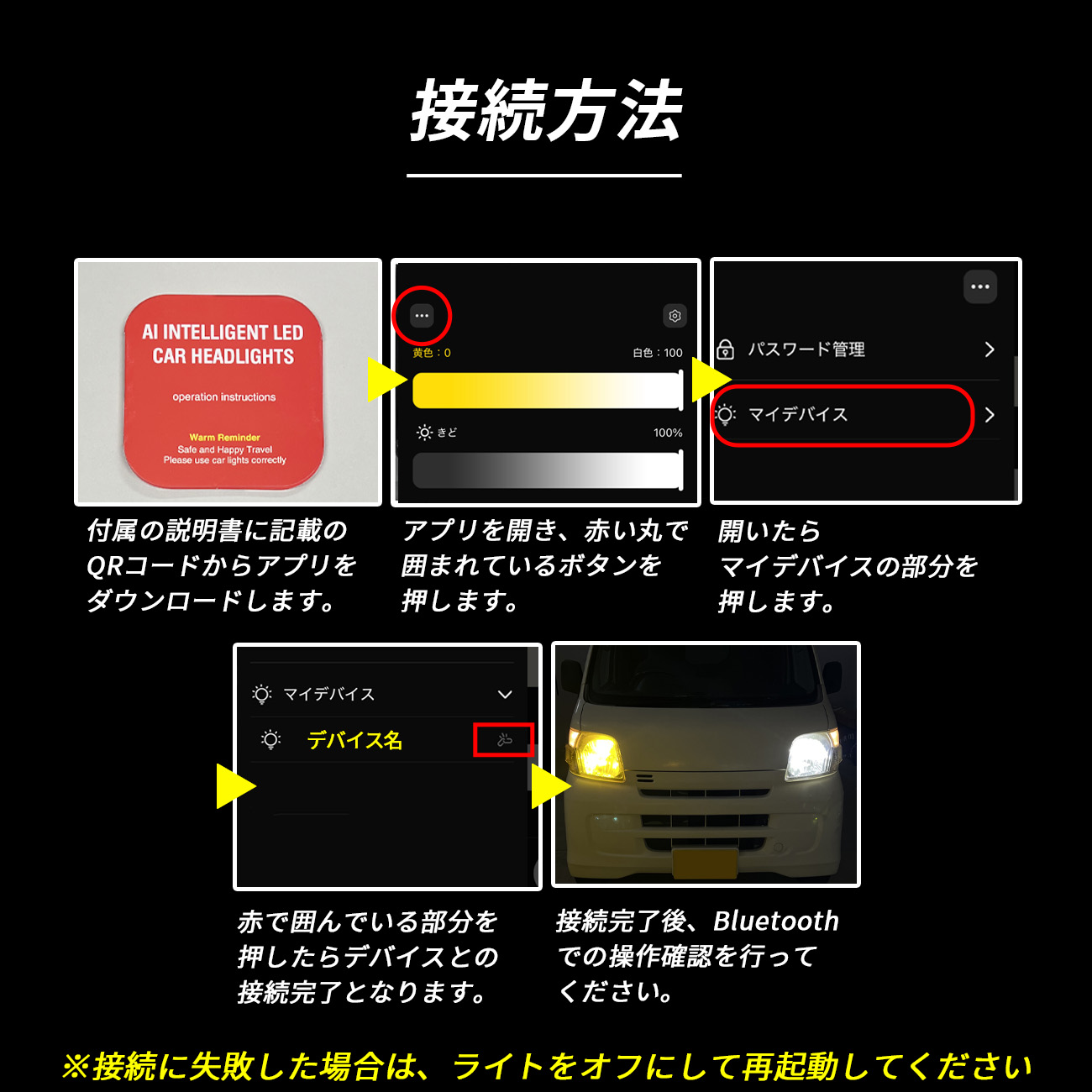 ソリオ MA37S MAD7S LED ヘッドライト H4 ロービーム 3000K 8000K 色 