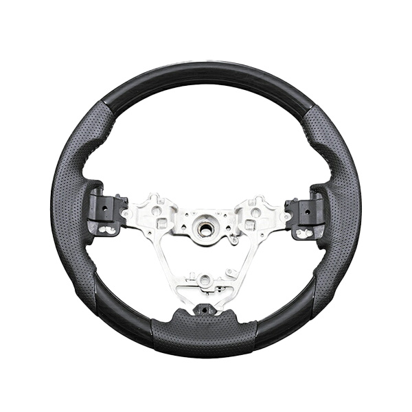 カローラフィールダー 160系 黒 茶木目 カーボン ステアリング