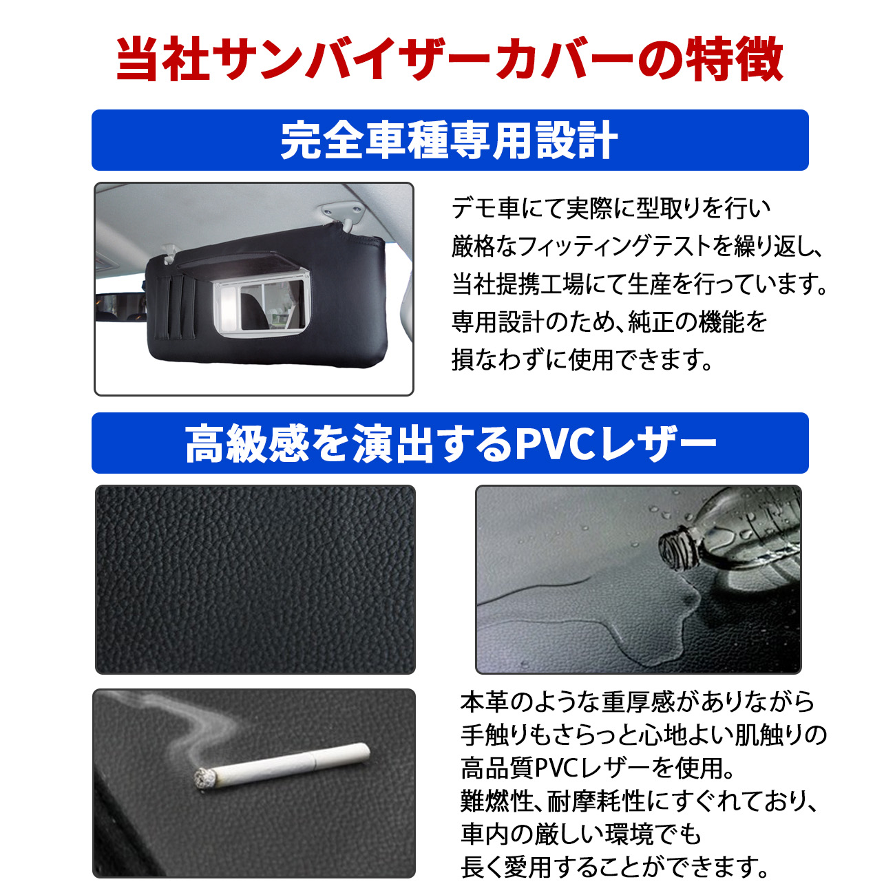 デリカ D5 サンバイザーカバー 運転席 助手席 収納ポケット : ベルタ
