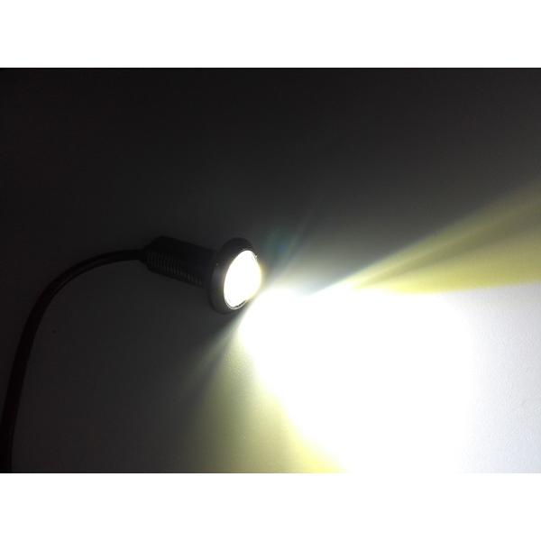 アルファード20 LED デイライト 防水 ボルト型 ホワイト ブルー 車 1.5