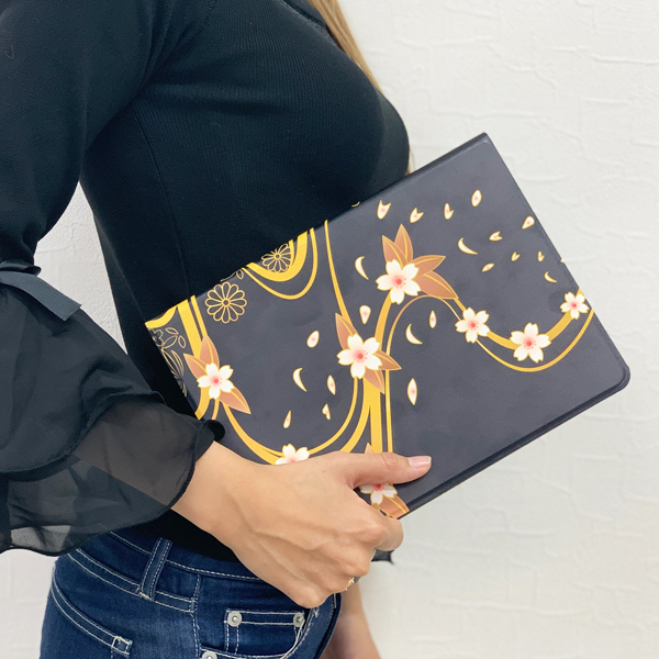 iPad カバー 和 波柄 タブレット ケース ipad 11インチ : ベルタ