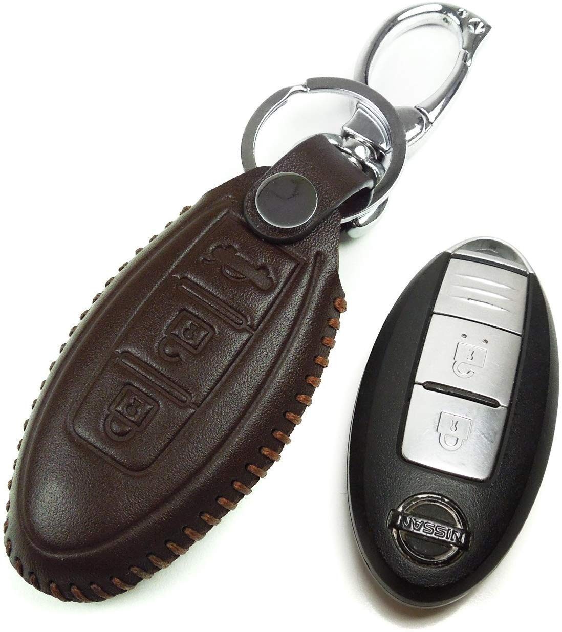 スマートキーケース 日産 車の鍵 キーレス 型押し 3ボタン Z 101 0 ベルタワークス ヤフー店 通販 Yahoo ショッピング