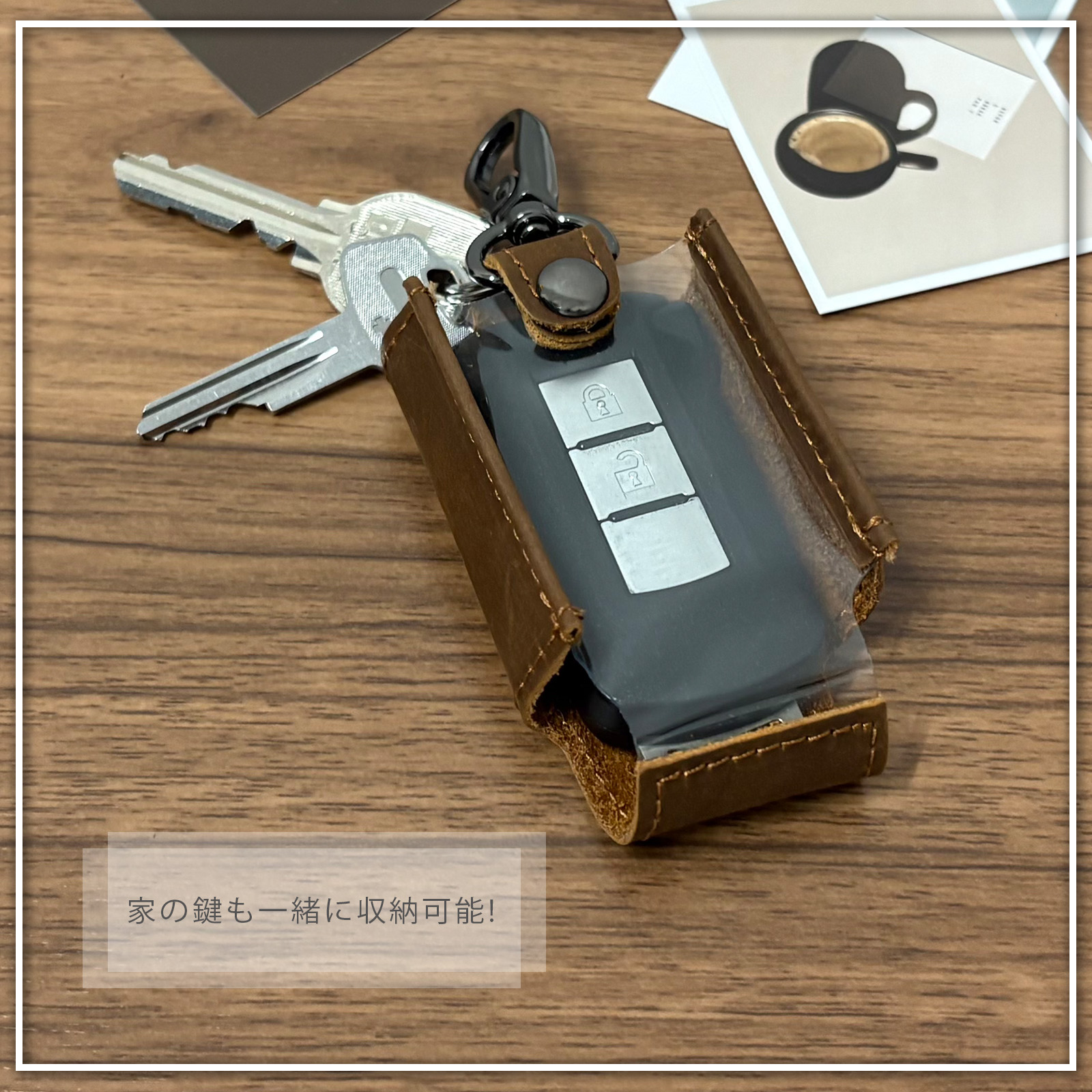 キーケース ピクシスエポック LA300 LA310 キーケース 本革 スマートキーカバー