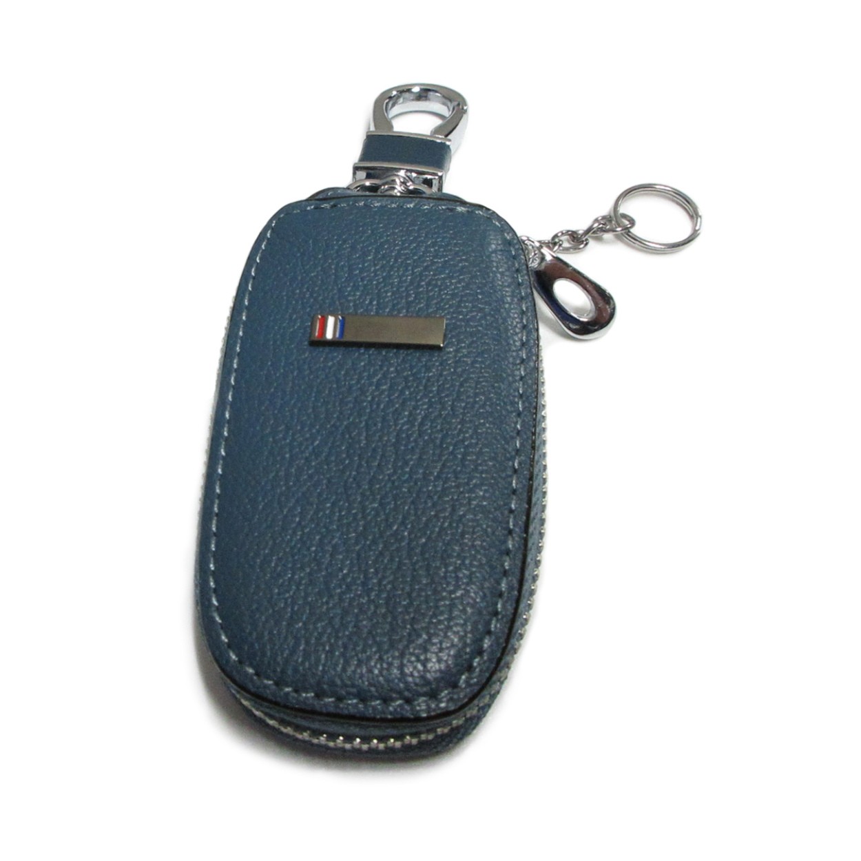 スマートキー ケース 革 インテリジェント 丸型 プレート付 type2