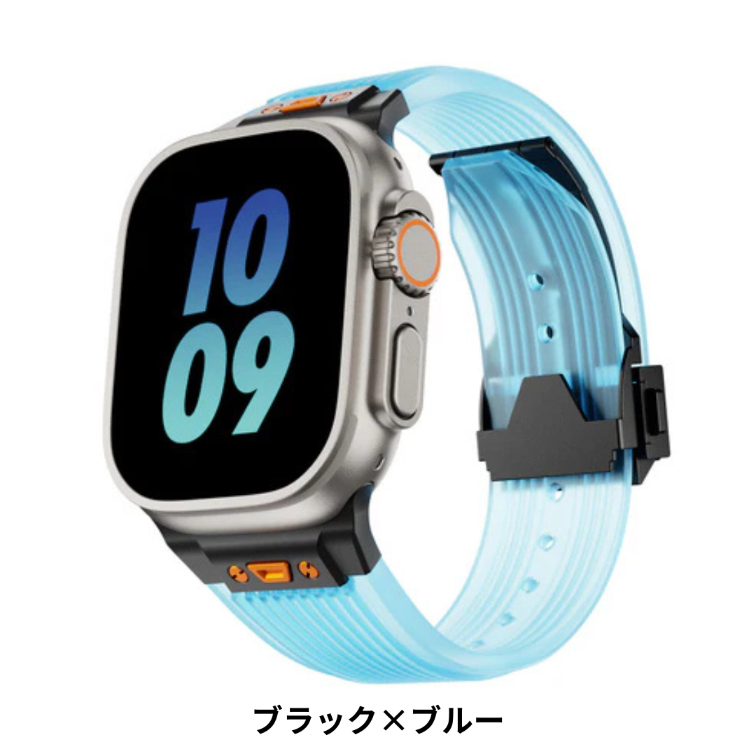 【セール】BELTIES ラバーベルト時計 透明/ブラック 国内最大級 – Apple Watch（アップルウォッチ）バンド専門通販