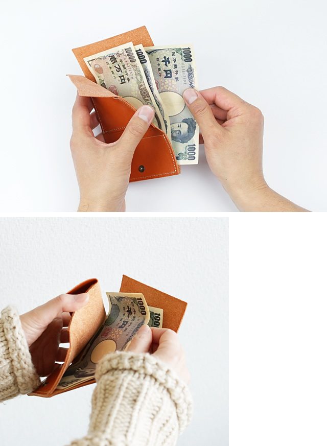 ミニ財布 メンズ レディース 栃木レザー 三つ折り財布 小さい