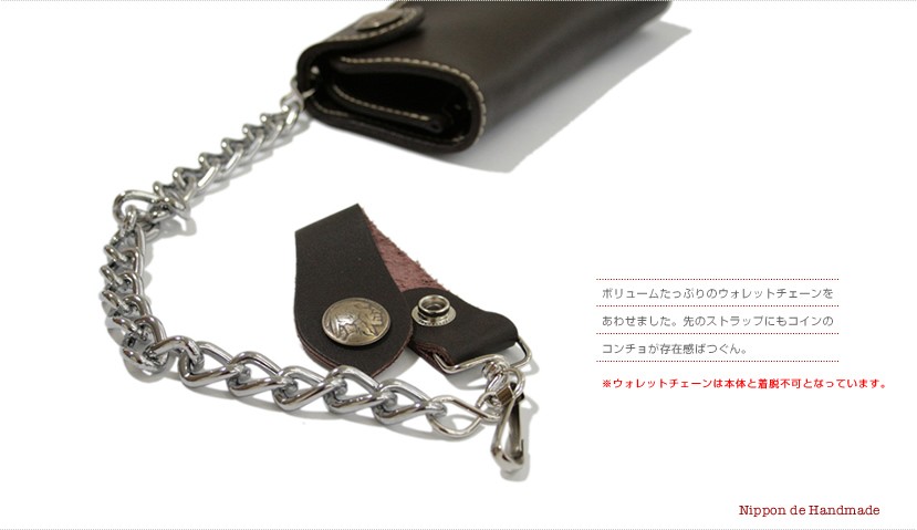 財布 長財布 メンズ レザー 本革 インディアンヘッド 5セントコイン お