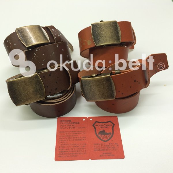 ベルト メンズ 栃木レザー ガチャベルト 32ミリ幅 レザーベルト 牛革