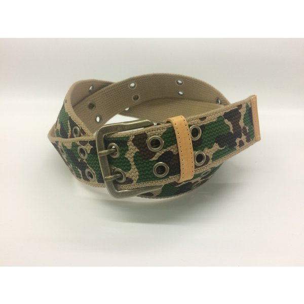 Mサイズ ベルト メンズ GI ガチャベルト 40ミリ幅 迷彩柄 ミリタリー