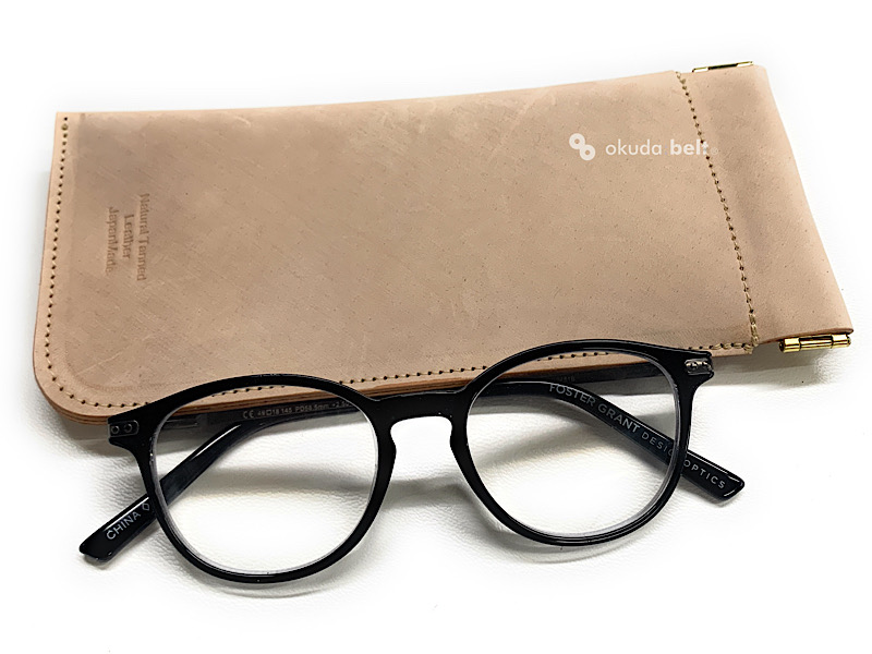 素上げコードバン】サングラスケース メガネケース 眼鏡ケース