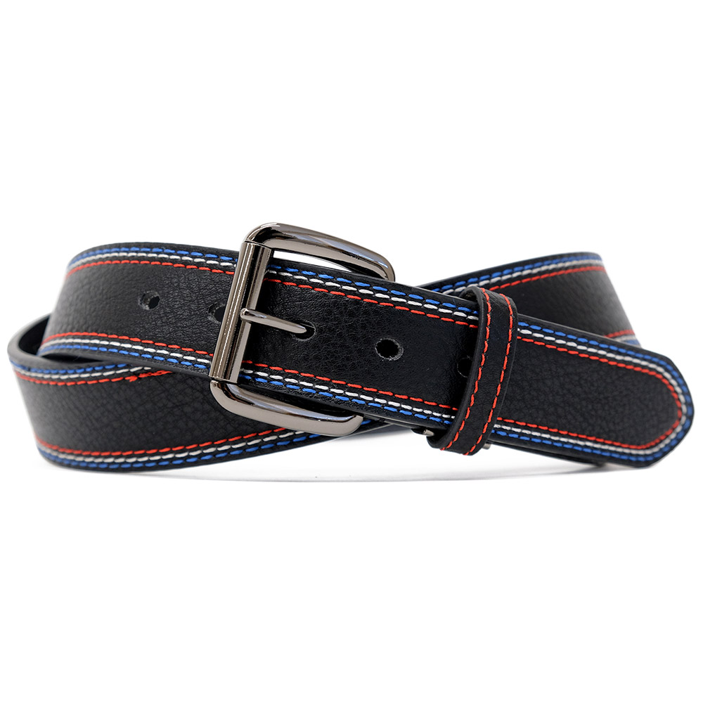 ベルト メンズ トリコ ステッチ ゴルフ 大きいサイズ ラインステッチ