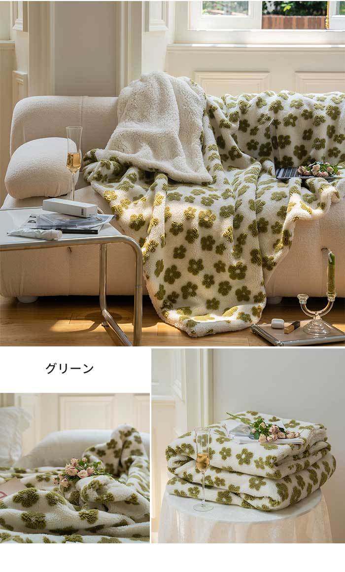 可愛い 毛布ブランケット ひざ掛け かけ布団200x230 暖かい花柄 imgrc0091244390.jpg