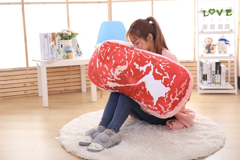 ぬいぐるみ にく 肉 リアル おもしろクッション 抱き枕 かわいい